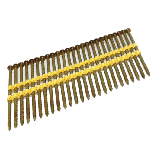 3.1 x 90mm Screw Galv 21 Degree Plastic Collated Framing Nails 3000 Per Box For use with all 21 degree Pneumatic Tools